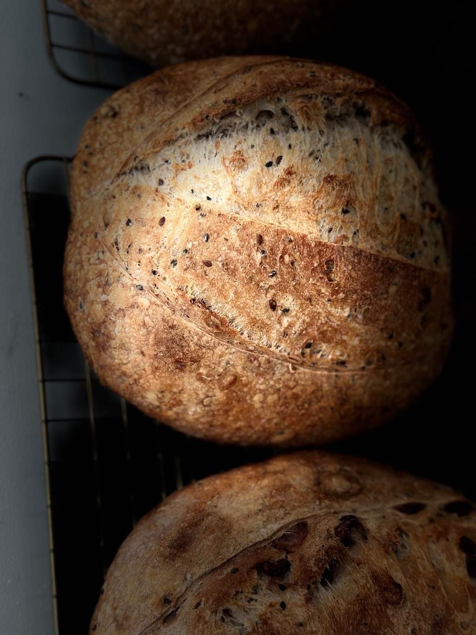 Pan de masa madre 4 Semillas